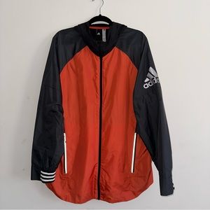 Adidas hooded windbreaker performance jacket - xl